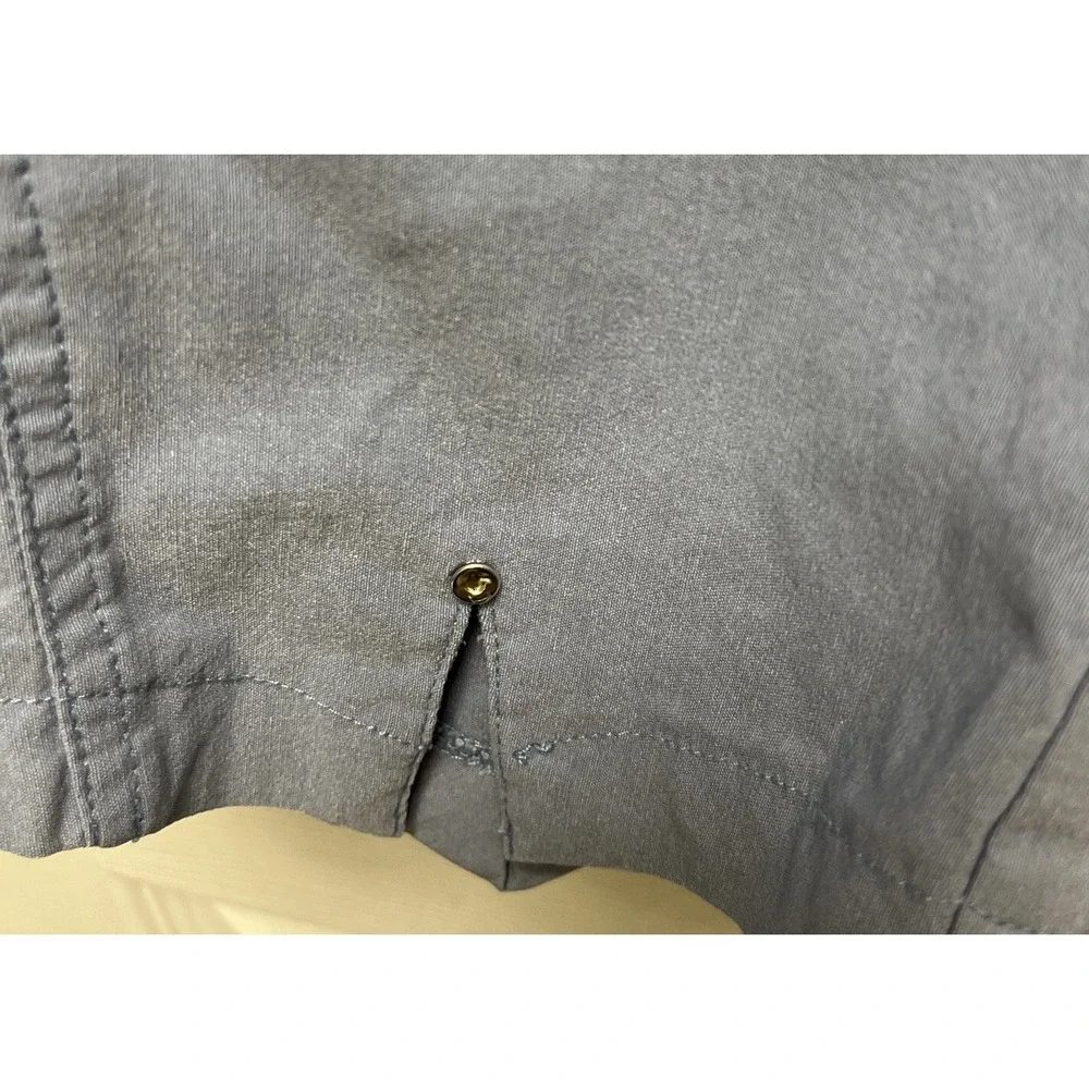 JAMIE SADOCK RESORT PANTS Sz 8  Blue CROPPED--POCKETS--ZIPPERS-RAYON BLEND